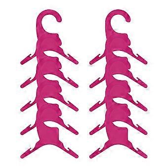 10pcs Pet Clothing Hangers Plastic Dog Cats Clothes Hanger Outfit Rack For Various Dog Clothes Organizing Rack