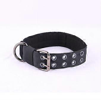 Dog Collar For Large Dog Pit Bull Collar Nylon Heavy Duty Thick Dog Collar-Black
