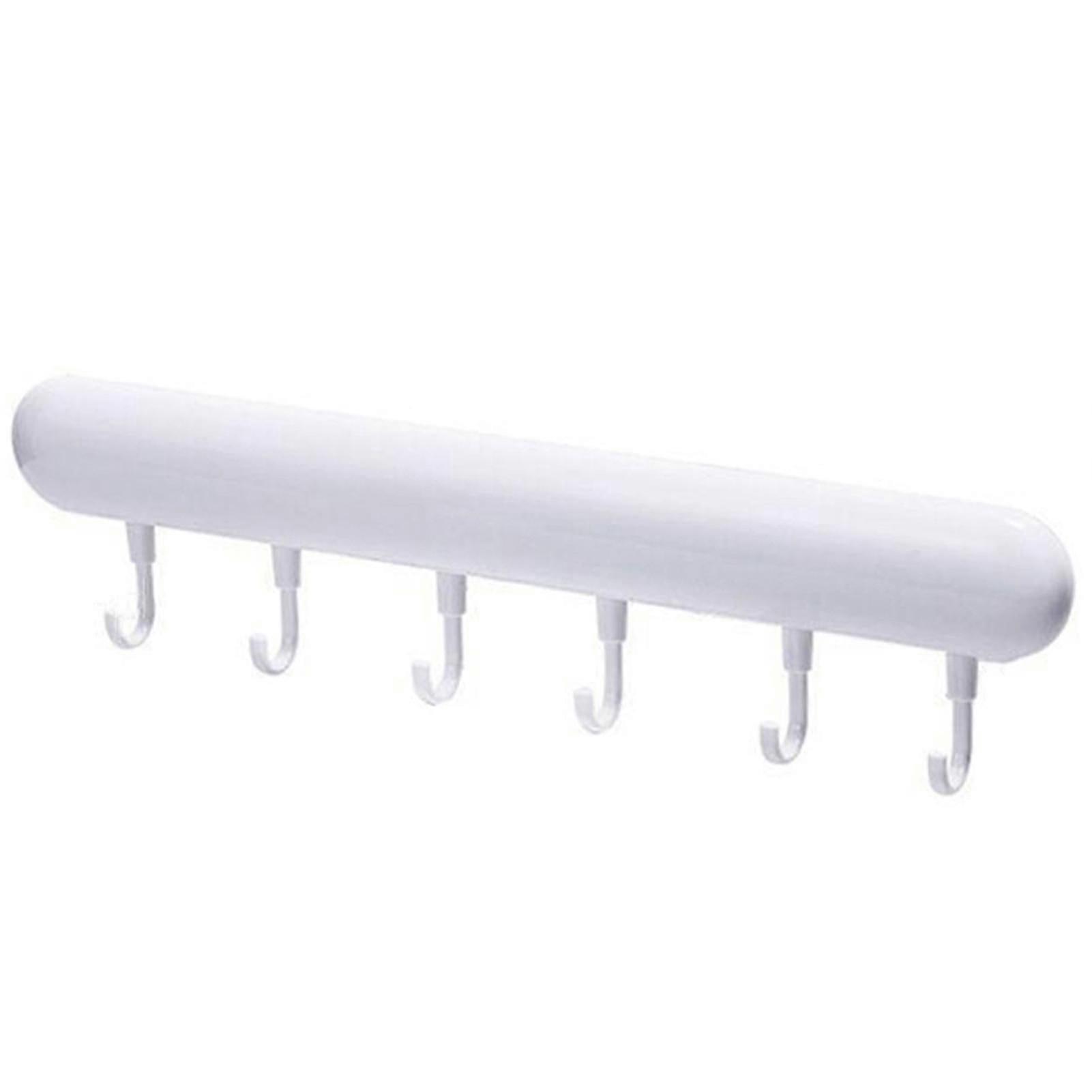 Adhesive Storage Rail With Moving Hooks