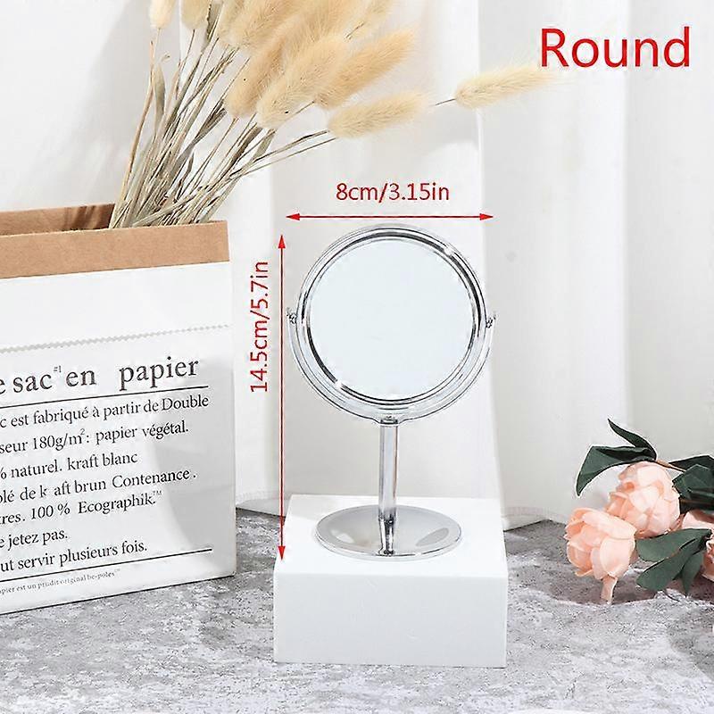 Mirror Magnification Tabletop Vanity Table Round Mirror Double Sided Makeup Tool