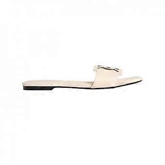 Calvin Klein Womens/Ladies Leather Square Toe Flat Sandals