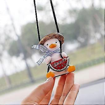 Super Cute Swing Duck Car Decoration Accessories, Car Rearview Mirror Pendant Rearview Mirror Decoration Ladies And Men Car Decoration Accessories Rea