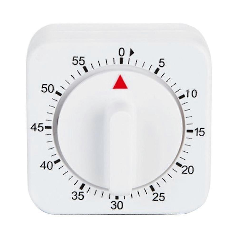 Mechanical Kitchen Timer, 60 Minute Countdown Alarm, Square Dial Timer  No Batteries Required