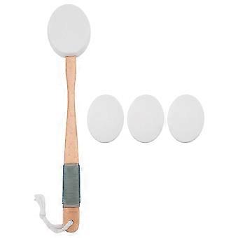 Lotion Applicator for Back, Feet, 4 Replaceable Pads, 1 Long Handle, Back Lotion Applicator for Seniors, Women