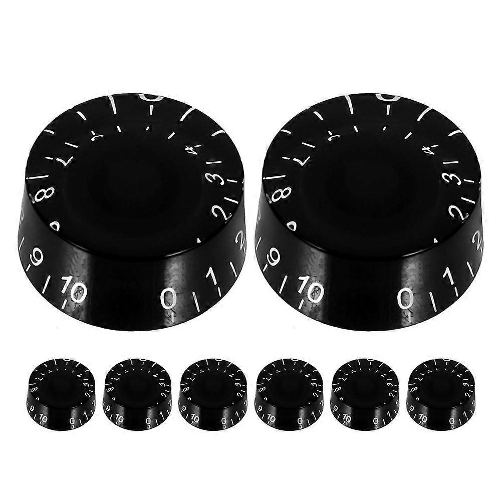 8pcs Potentiometer Knobs: Plastic Volume Control Knobs - Rotary Potentiometer Switch For Theater Studio Amplifier Guitar Bass Compatible for LP