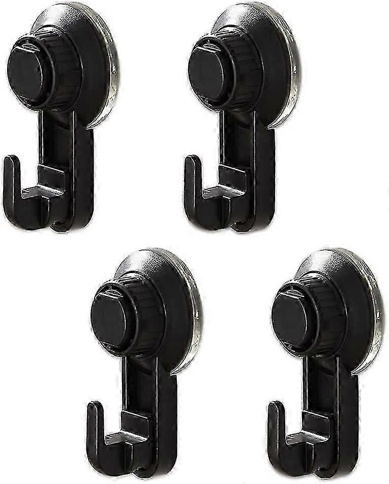 4 Pack Vacuum Suction Cup Hooks, Extra Strong Suction Hooks Without Drilling