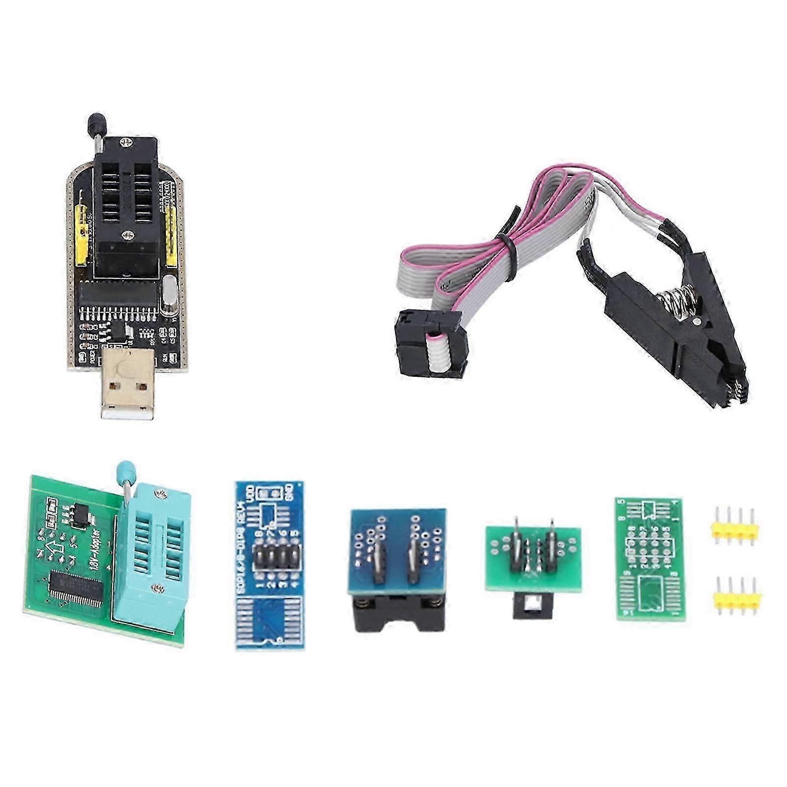 Flash Chip Test Clip Set Programmer Mainboard Accessory with SOIC/SOP Pin Format for 242593 26-27