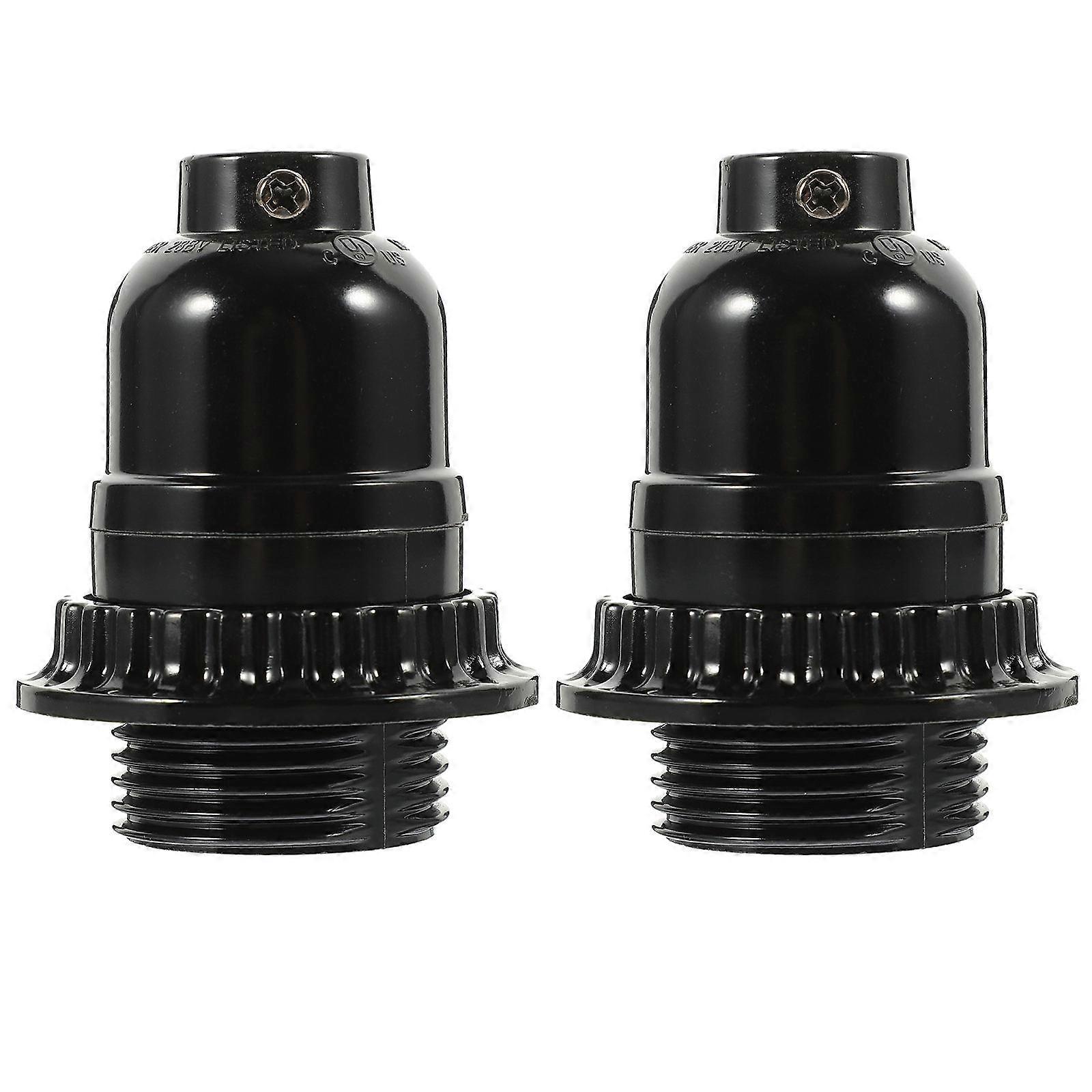 2pcs Light Socket E26/E27 Lamp Socket Retro Light Socket with Ring for DIY Project
