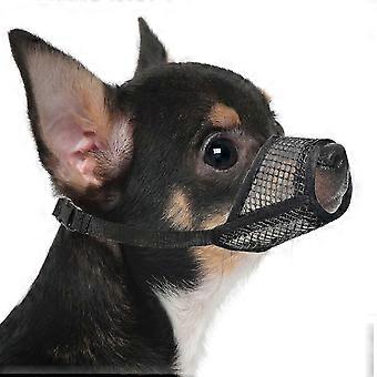 Ademende, zachte mesh hondenmuilkorf, verstelbaar voor kleine/middelgrote honden - chihuahua, poedel, husky (labrador)