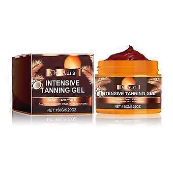Dunkles Pflegegel, sonnenfrei, dunkel, Sommer, Strand, natürliche Weizenfarbe, feuchtigkeitsspendende Körperpflege, 150 g
