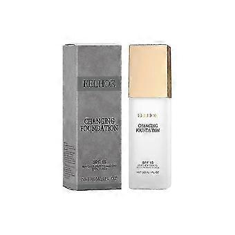 1-3X Changing Foundation Nature Colour-Changing Foundation for Women, Hydrating Magic Skin Changing Foundation, Moisturizing Light Weight Non-Greasy