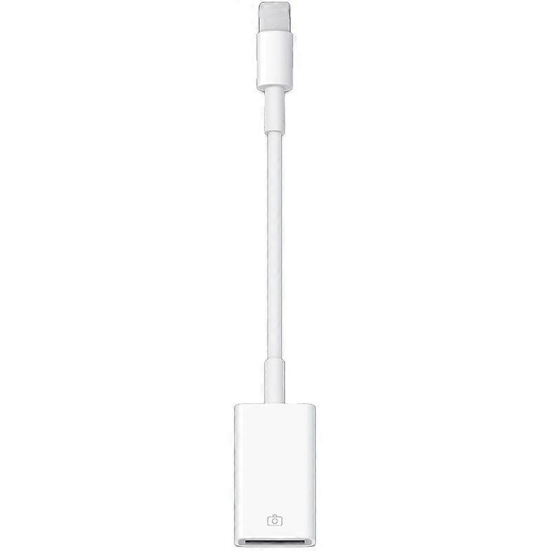 Lightning OTG Adapter with USB Port and Charging Function for Compatible Devices