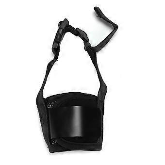 Bozal para perros Cómodo ajustable Fácil de usar Fácil de limpiar Bozal para perros anti mordeduras y anti comer Negro