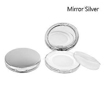 1Pcs Loose Pot Travel Makeup Jar Sifter Container 3-5G Portable Ultra-Thin Plastic Powder Box With Mirror And Powder Puff