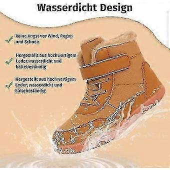 Sapatos descalços leves à prova d'água para crianças, perfeitos para caminhadas no inverno