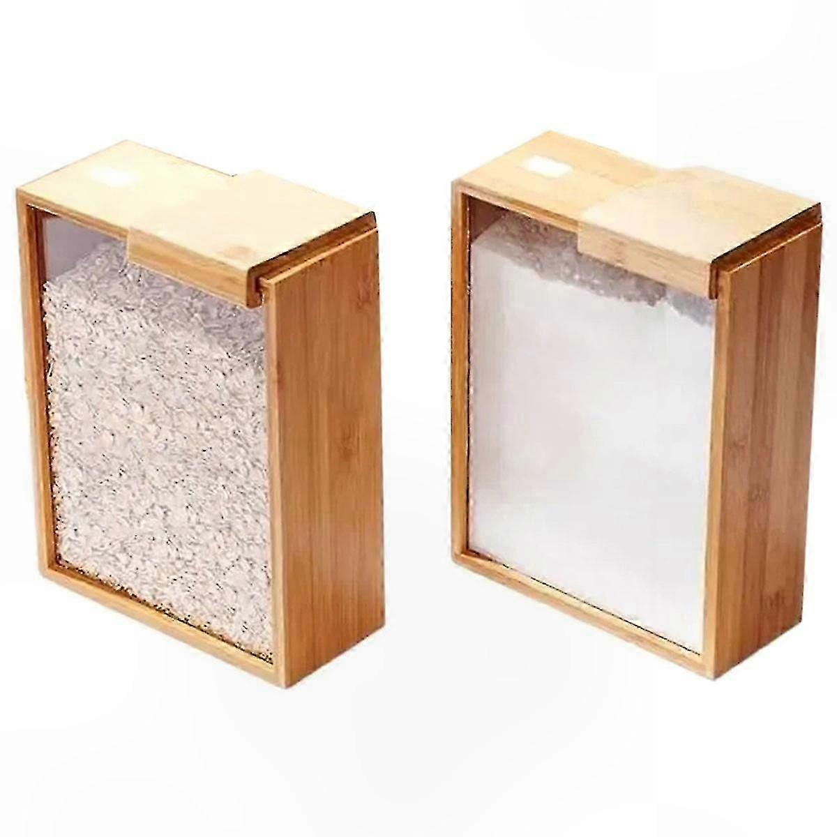 Bamboo Kitchen Dispenser Set