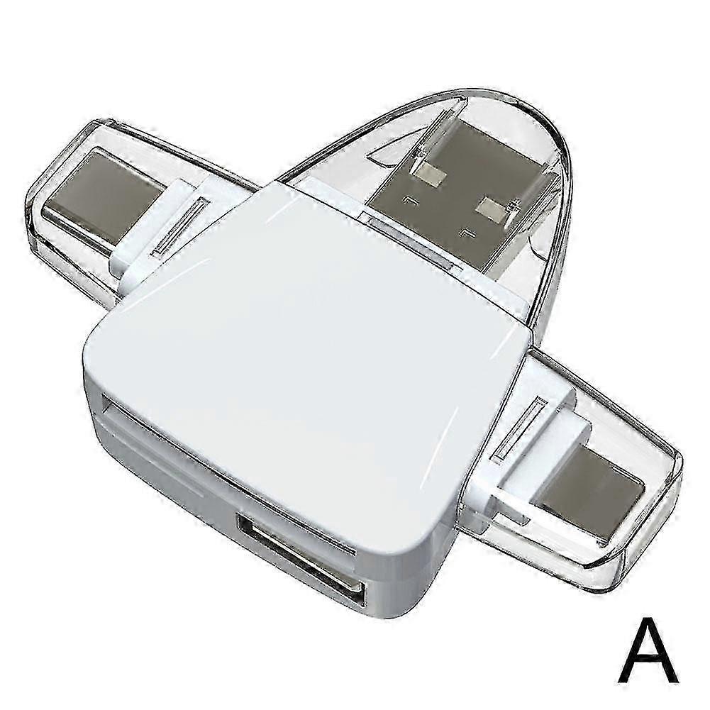 Multi Port 3 In 1 Universal Card Reader, Memory Cards Reader Multiports Adapter