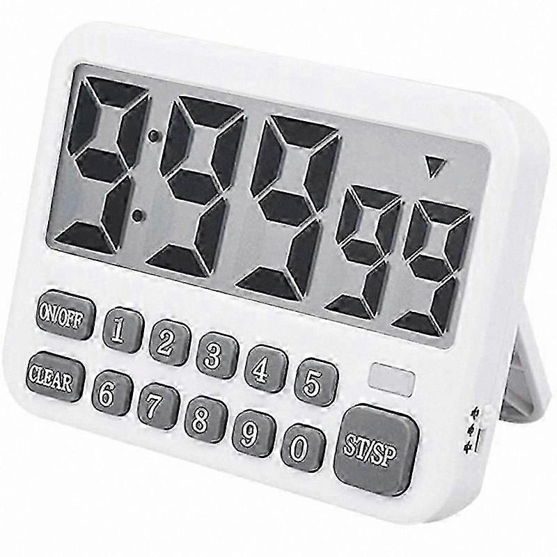 Adjustable Count-Up/Down Kitchen Timer with Large LCD Display, Direct Number Input, and Loud Alarm for Cooking