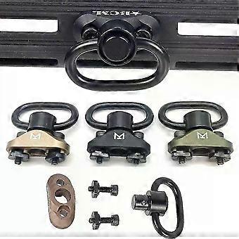 Tactische Sling Mount M-LOK Quick Release Alloy Sling Ring Compatibel met BCM NSR MI Rail en Kids M4 Metal QD Sling Swivel