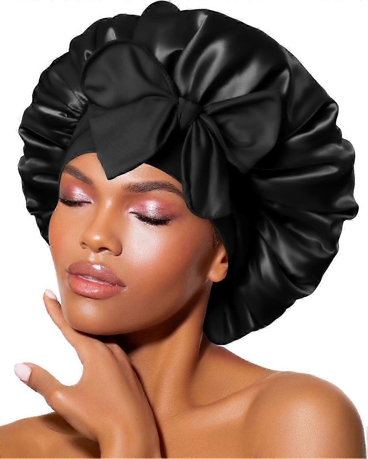 Elastic Satin Sleep Head Wrap