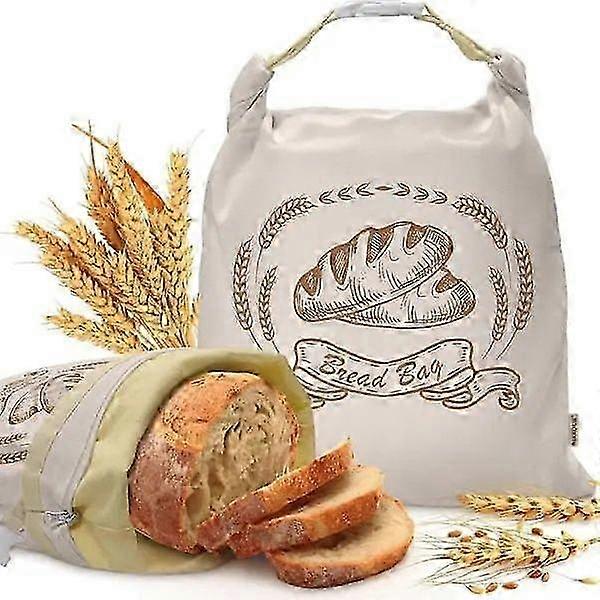 Beeswax-Coated Cotton Bread Bags
