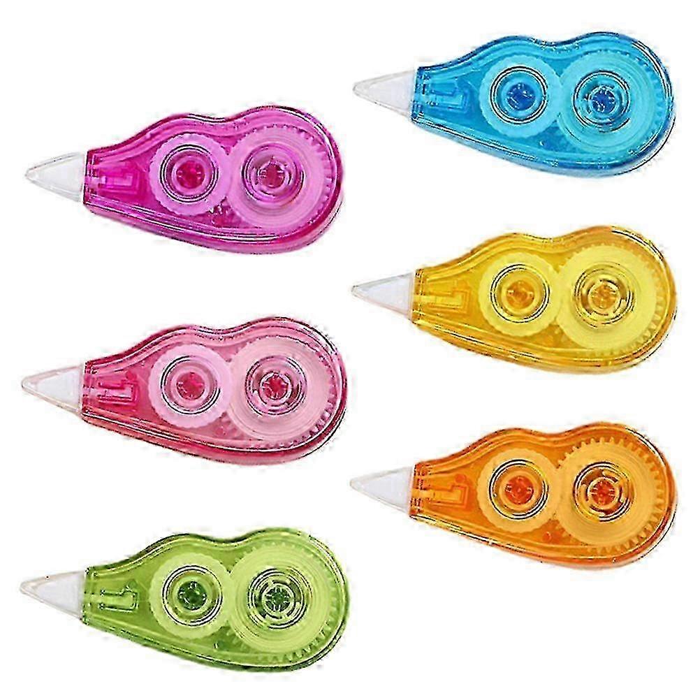 Mini Correction Tape School Supplies Small Rectangular 6Pcs