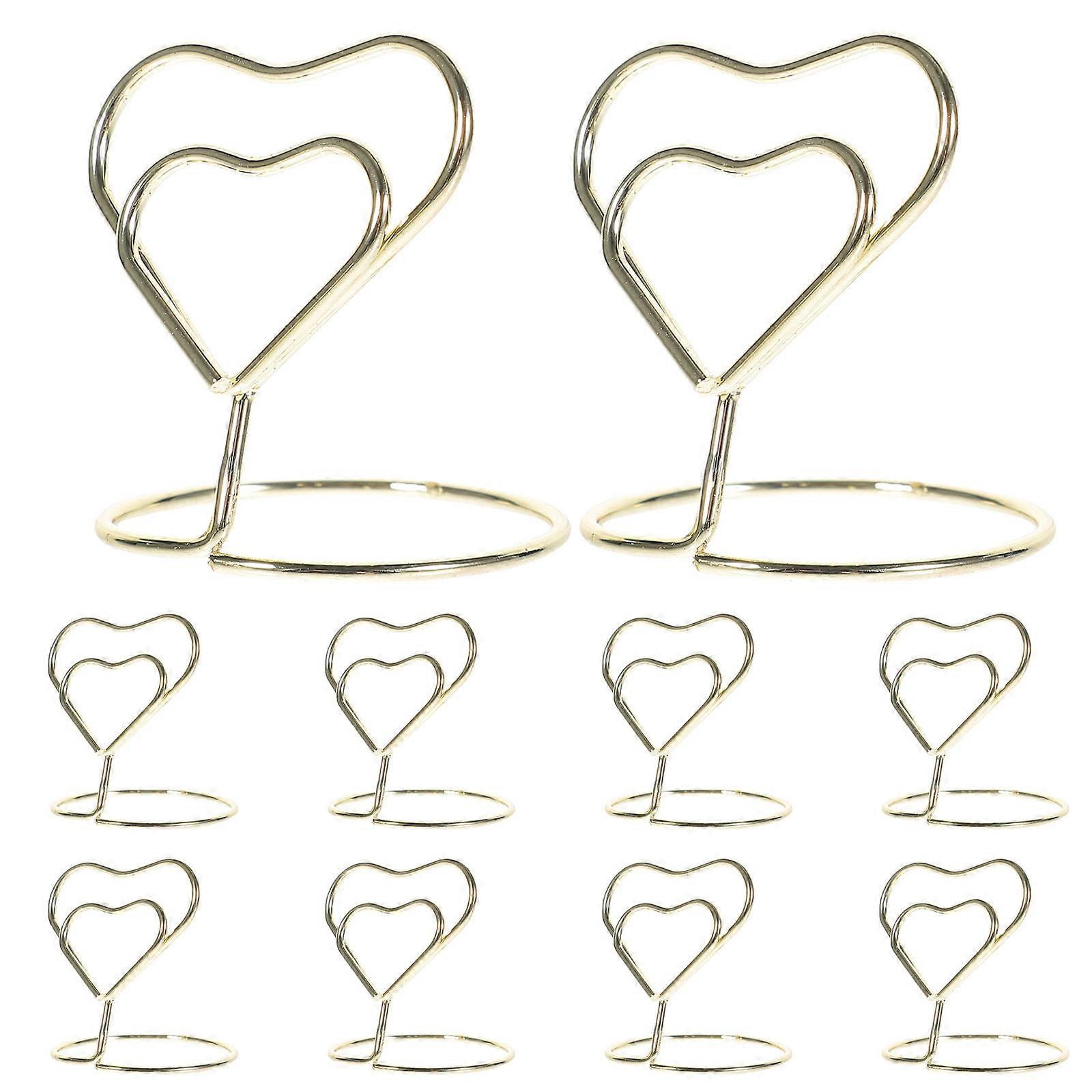 Number Holders Heart Shape Memo Holder Wire