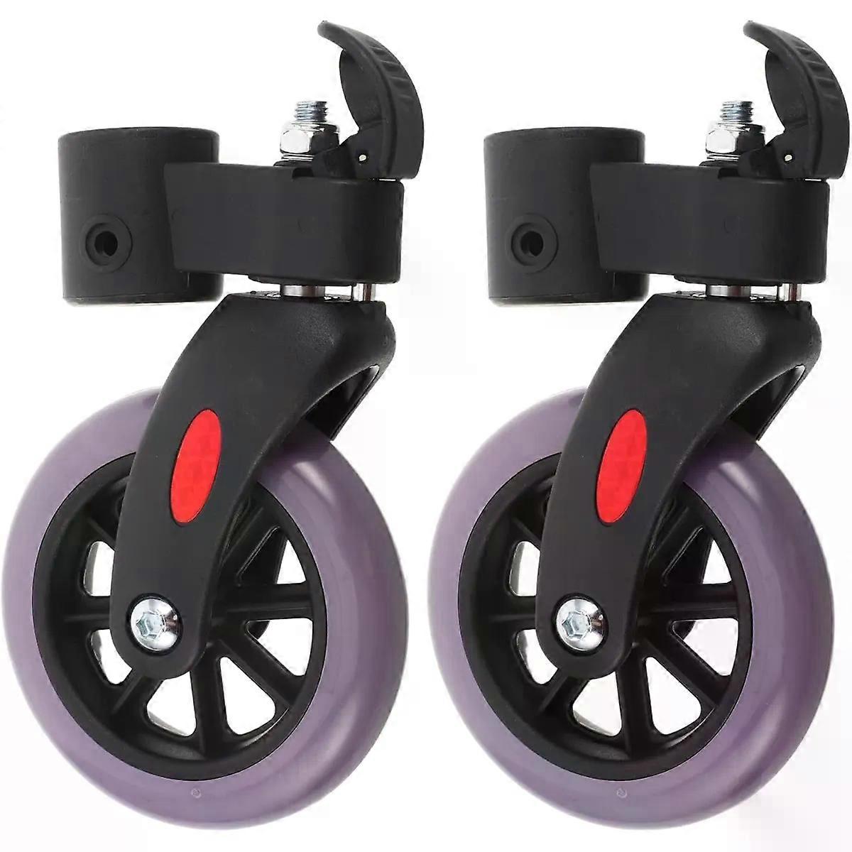 Replacement Walker Wheels, 4 Inch PP PVC Caster Pair