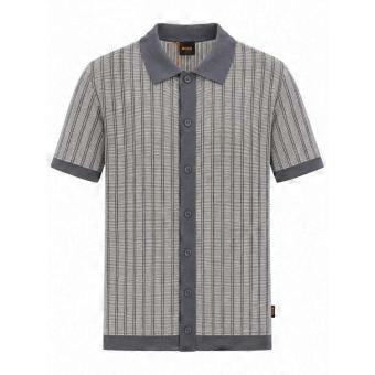 Men's Hugo Boss Casual Hugo Boss Men's Navy Kodd Knitted Polo Shirt