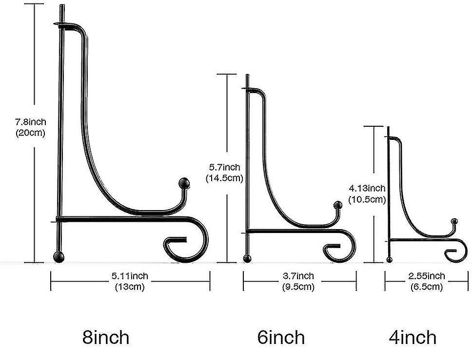 6 Pack Iron Display Stand, Iron Display Stand, Iron Easel Plate Holder Stand