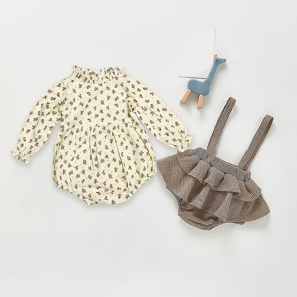 الصيف- بلوزة زهرية قطنية، فستان قميص رومبر لمجموعة للطفل