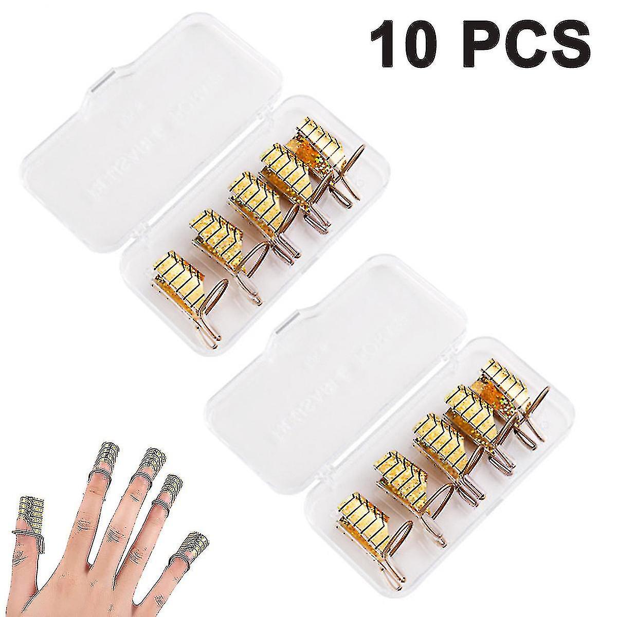 10 Stück Wiederverwendbare Nail Art Verlängerungsformen Anleitung Protektor Nagel Tipps1