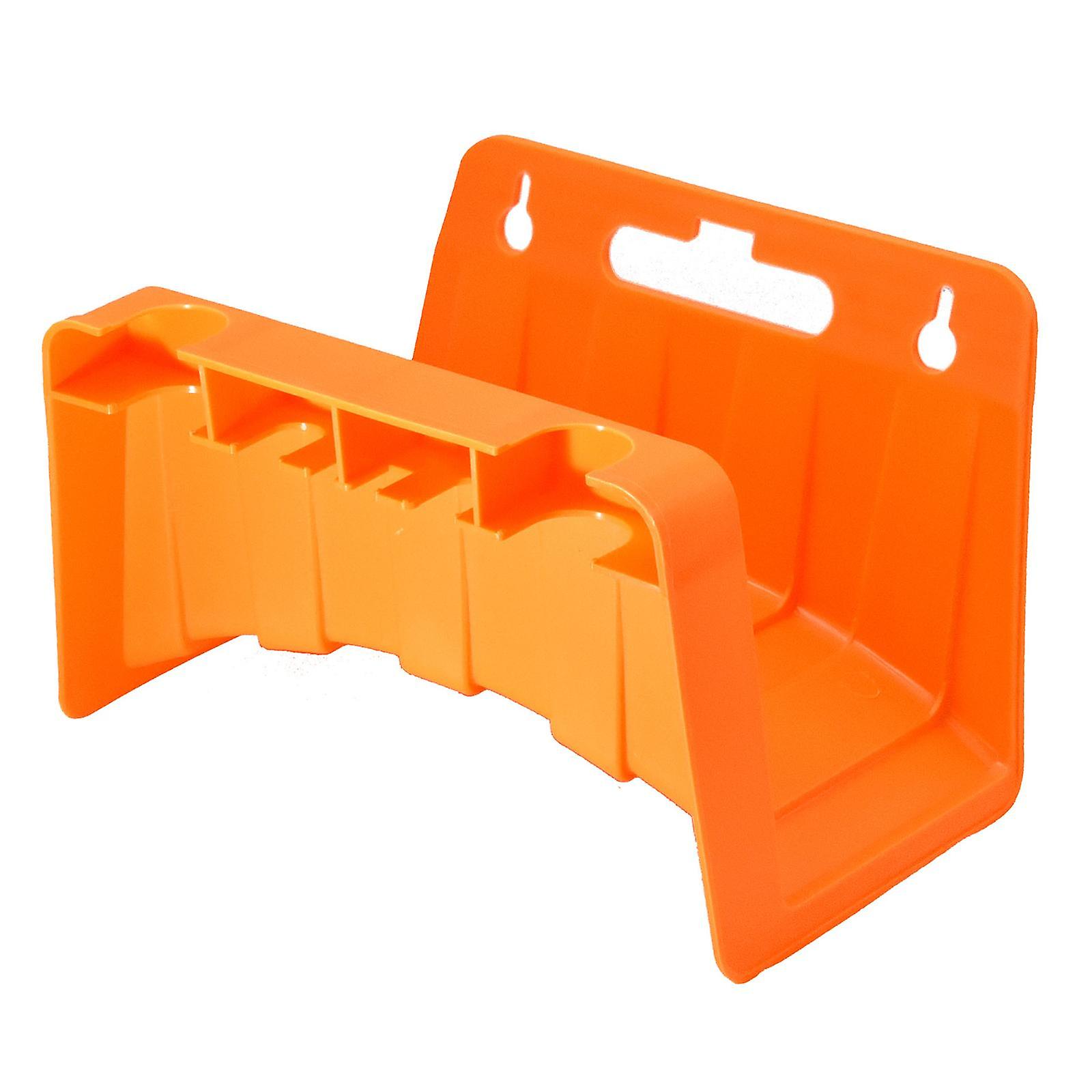 Hose Reel with Storage Compartment Wall Mounted Garden Organizer  Blue