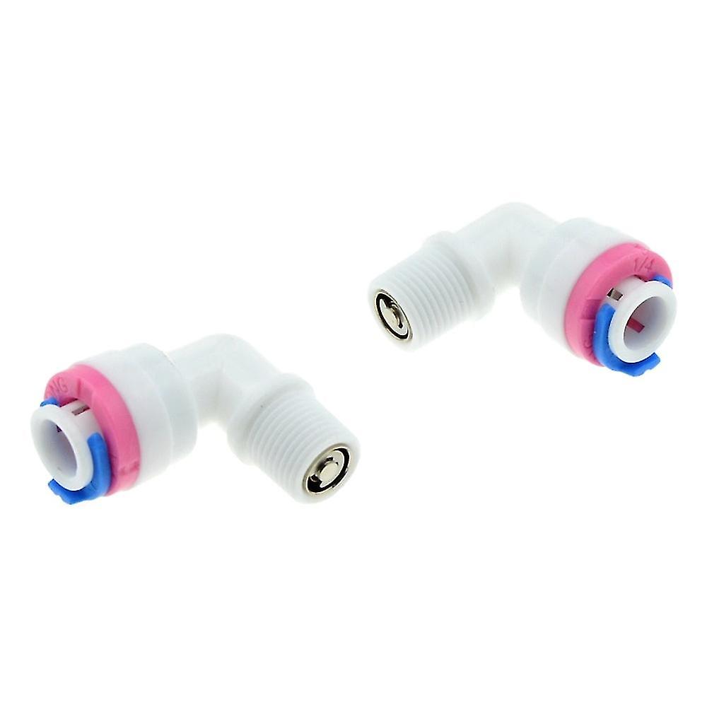Ro Water Elbow Check Valve Quick Coupling Fitting 1/4" Od Hose To 1/8"bsp Male Reverse Osmosis System Plastic Pipe Connector