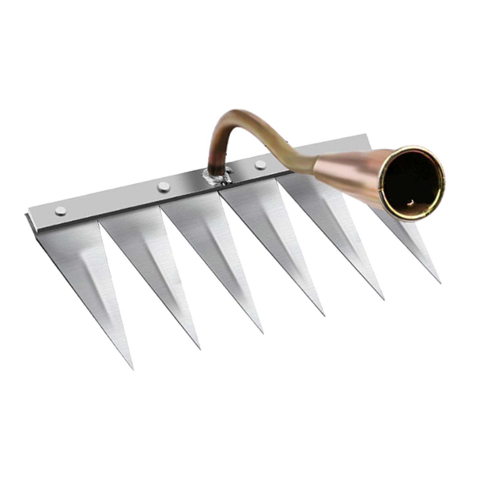 Multisizes Vegetable Gardening Hoe Indispensable Garden Tools 6 Tooth Copper