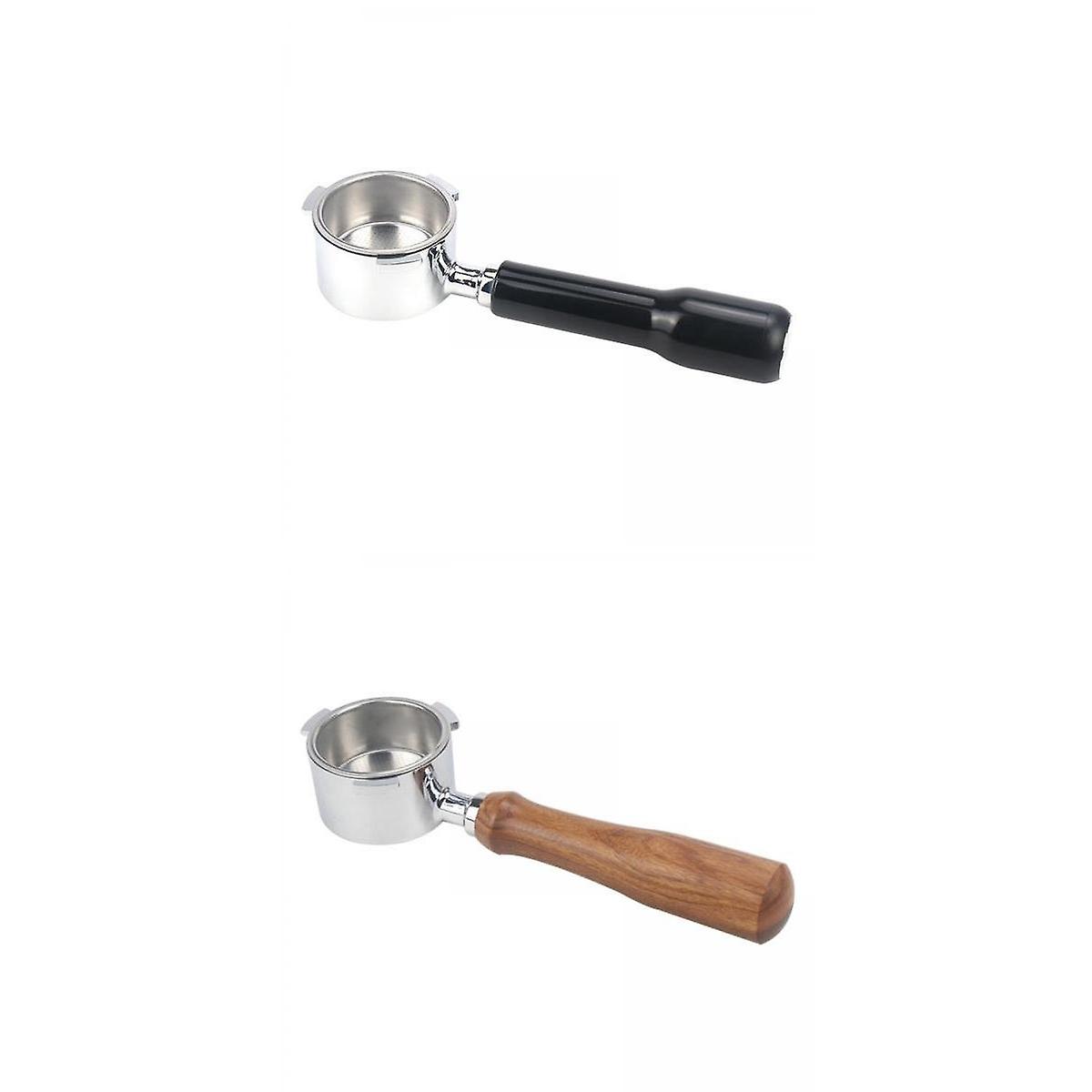 2 Pcs Bottomless Portafilter for Delonghi Coffee Machine 51mm