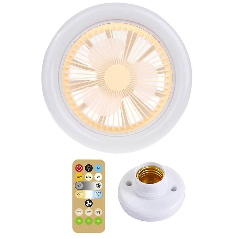 2-in-1 Fan Lamp Ac85v-265v E27 Led Light 30w Ceiling Fan With E27 Lamp-socket