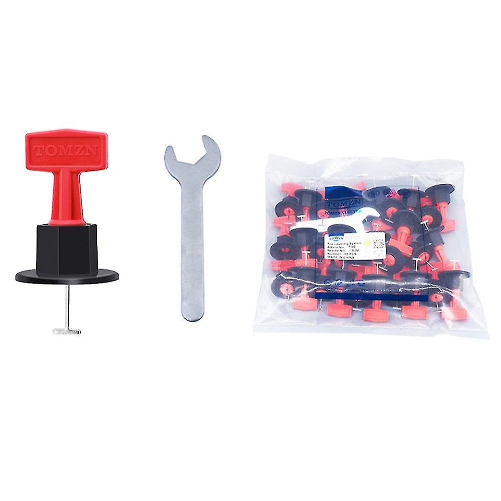 50pcs/set Reusable Tile Leveling System Adjustable Locator Plier Level Anti-lippage Tile Leveling