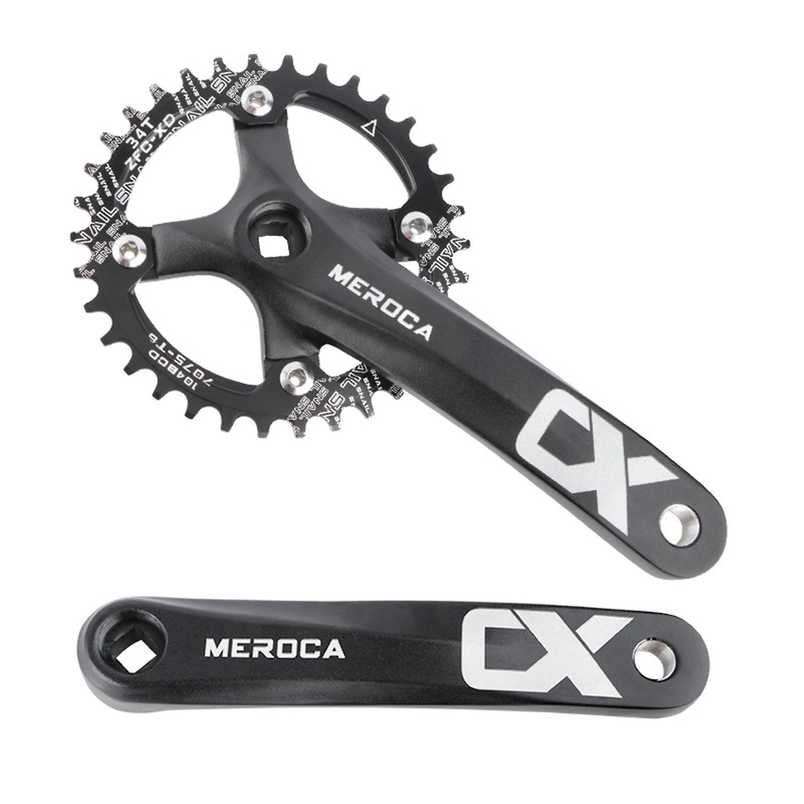 Mountain Bike Right Left Square Crank Arms Single Crank Ring Set