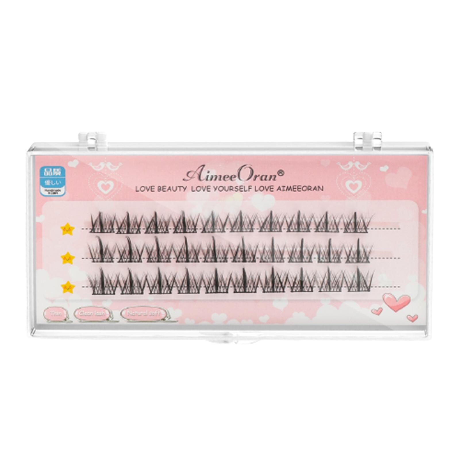 Individual Cluster False Lashes Light Soft 3d Effect Well Bedded Lashes