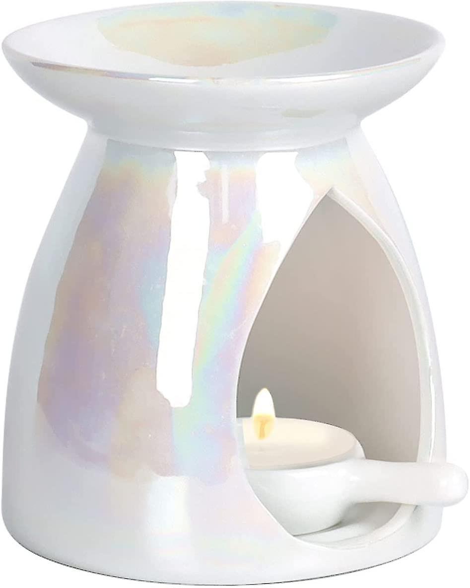 Ätherischer Ölbrenner, Keramik Wachs Schmelzbrenner Weiß Sortiertes Wachs Kuchen Aroma Diffusor Halter Wachs Wärme