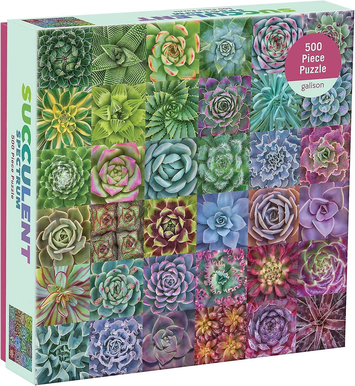 Galison Succulent Spectrum Jigsaw Puzzle (500 Pieces)