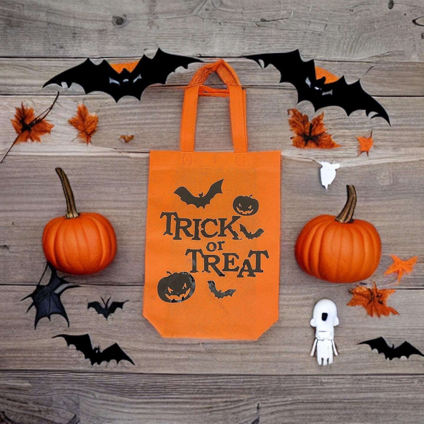 Halloween bag trick or treat orange for candy and other things