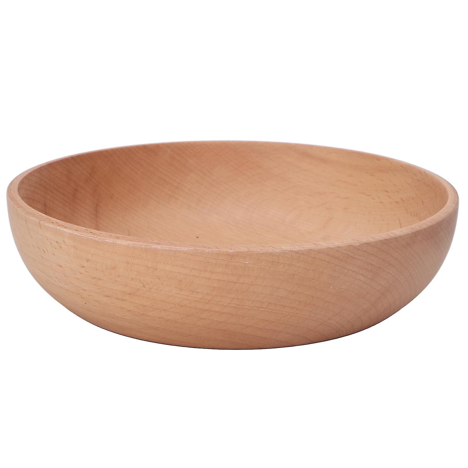 Beech Wood Serving Bowl – Ideal for Salads, Snacks, and More (7.08x1.77in)