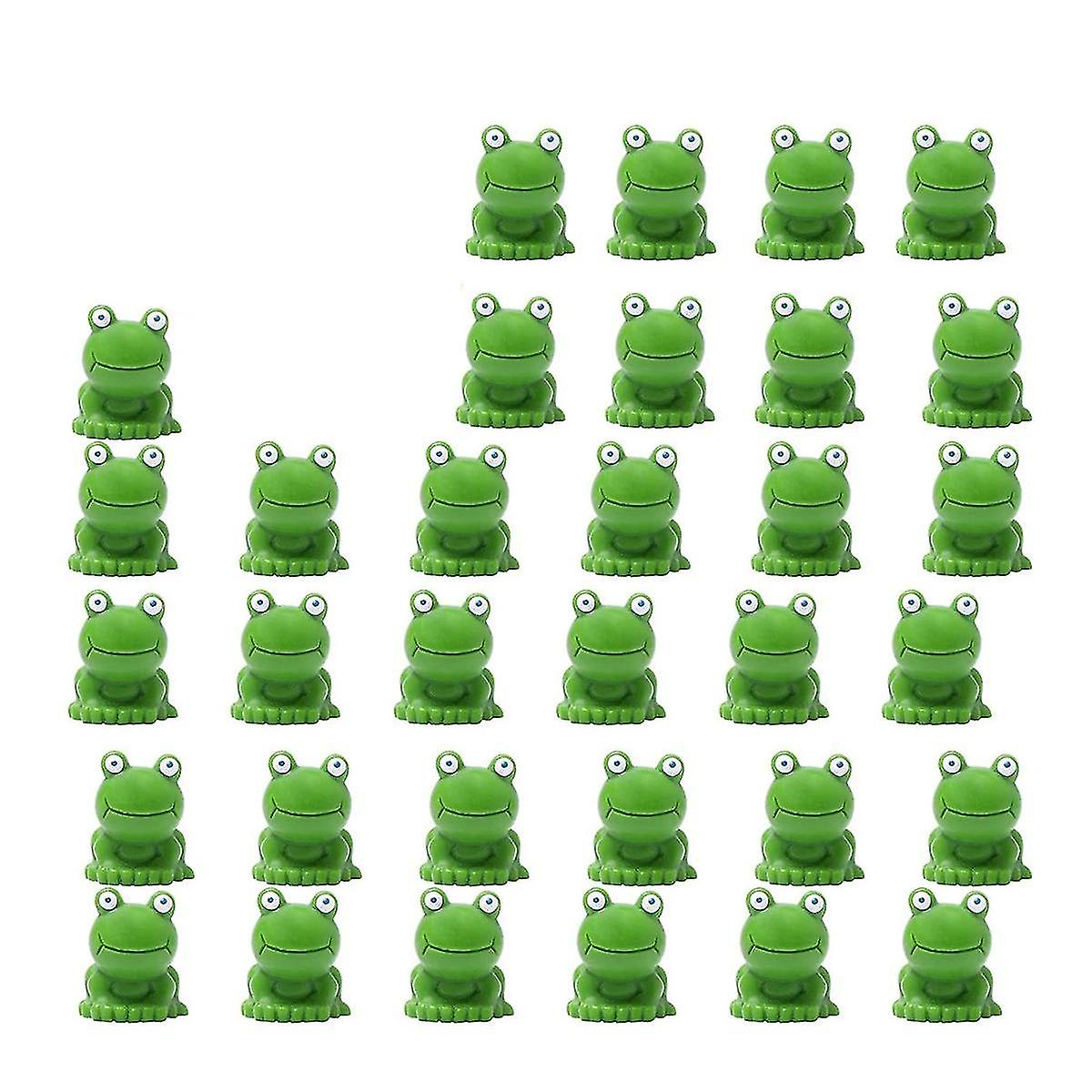 50 Mini-Frosch-Figuren Aus Harz – Je 1,5 X 1,7 Cm, Grün, Für Garten-Deko, Puppenhaus & DIY-Projekte