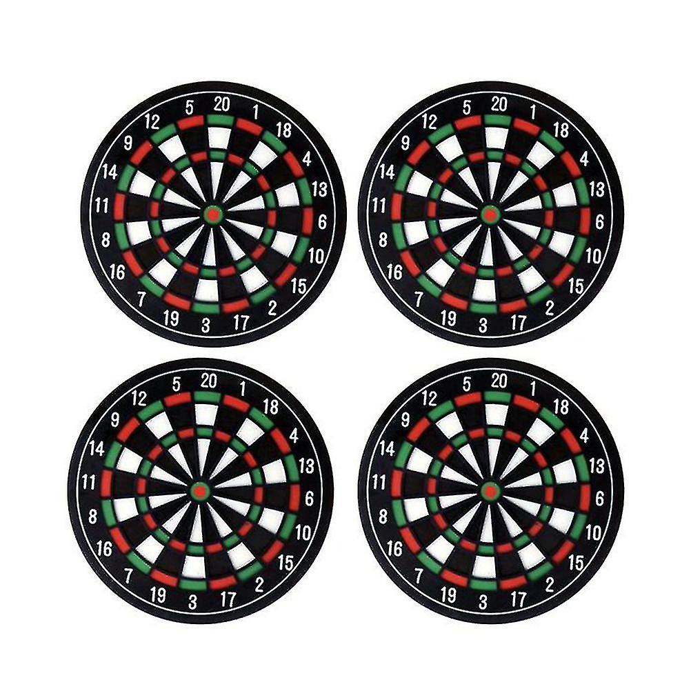 4 Pcs Heat Resistant Creative Dart Board Pattern Cup Mat Drink Pads