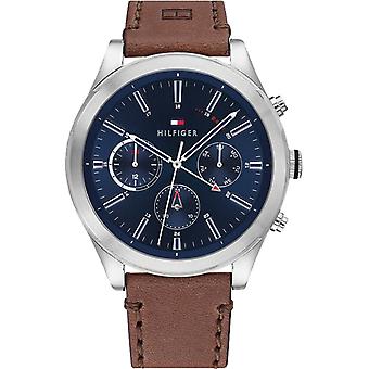 Ashton Montre à quartz analogique pour hommes avec bracelet en cuir de vache 1791741