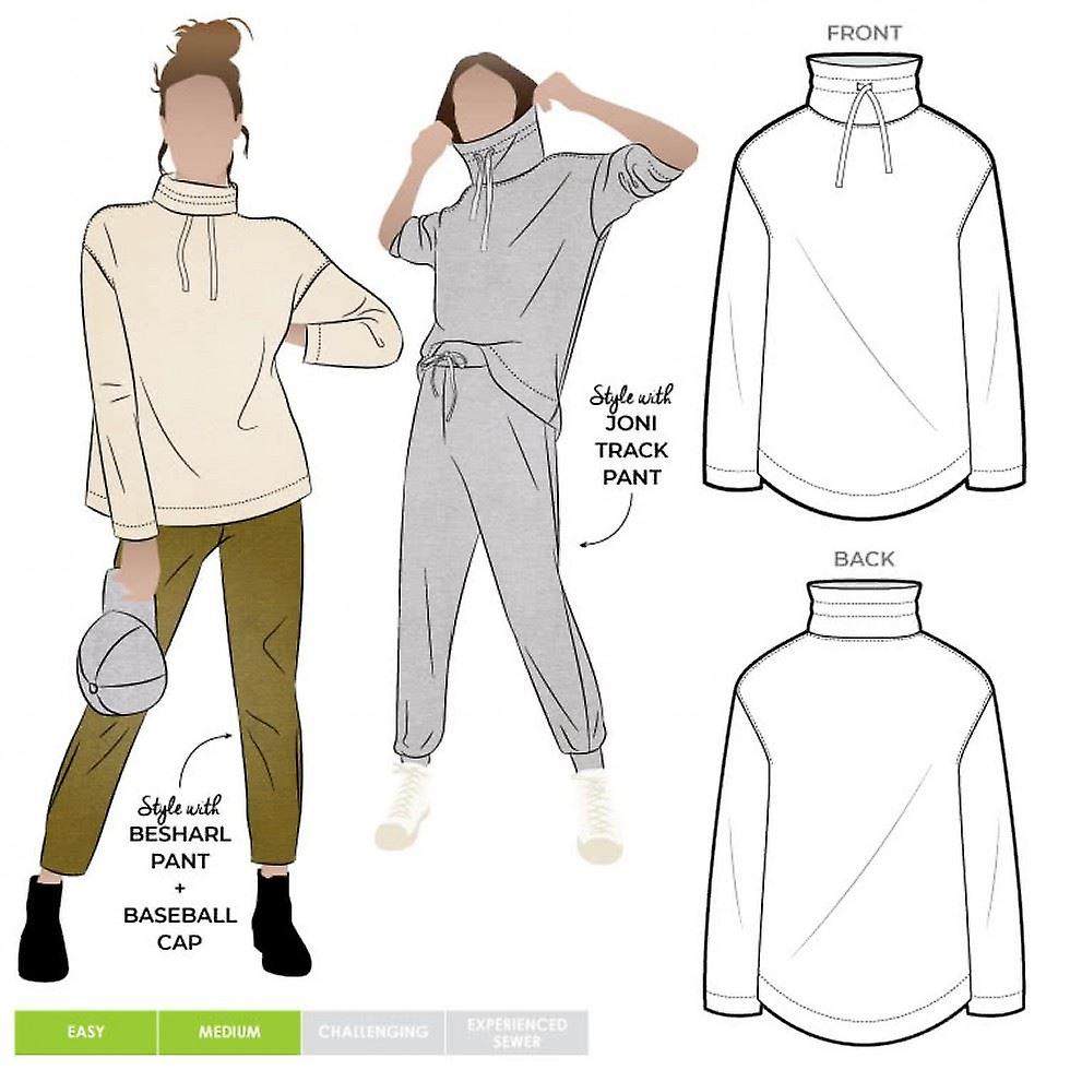 Style Arc Sewing Pattern Verity Knit Top Sizes 18-30