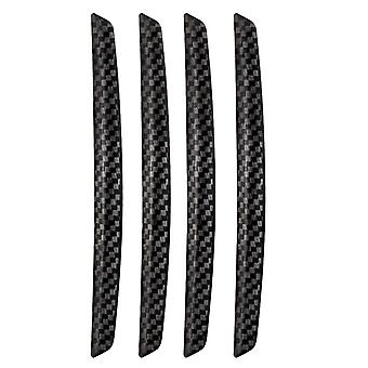 4Pcs Anti-collision Strip Strong Stickiness Anti-scratch Carbon Fiber Pattern Universal Auto Door Si