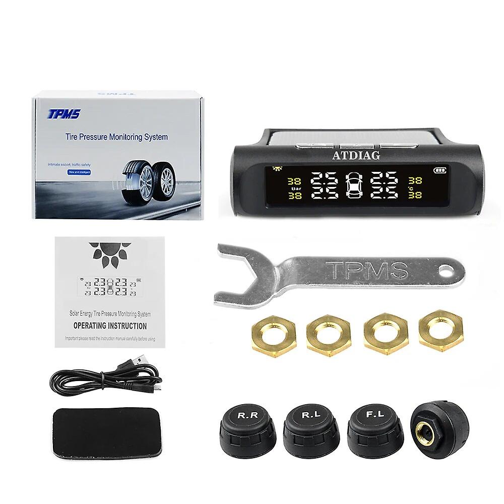 Android Dvd Tpms Usb Tire Alarm Auto Tire Pressure Monitoring System 4 Tire External / Inner Sensors Temperature Alarm Inner